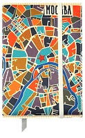 Блокнот в текстильной обложке "Москва. Карта"