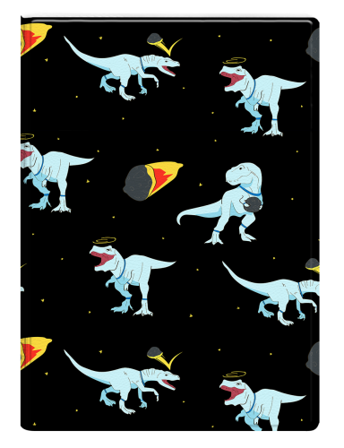 Обложка на паспорт "Динозавры.Космос" (пластик)