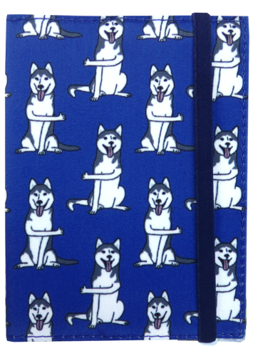 Обложка на паспорт "Собаки Лайки" (текстиль)
