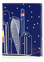 Обложка на паспорт "Москва-Сити.Графика" (пластик)