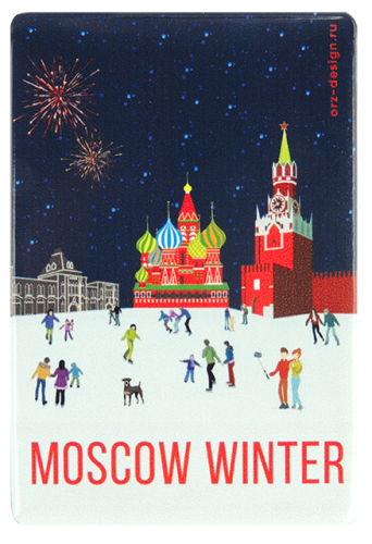 Чехол на проездной "Moscow Winter" (пластик)