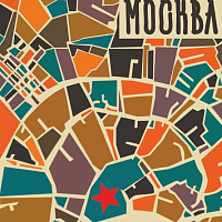 Принт "Москва. Карта"