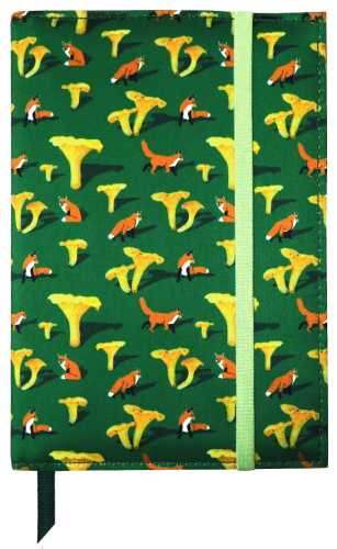 Блокнот в текстильной обложке "Лисички и грибы"