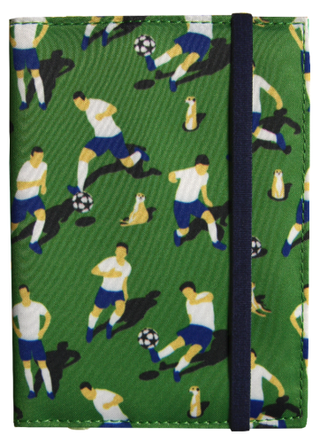 Обложка на паспорт "Футболисты и сурикаты" (текстиль)