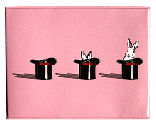 Обложка на студенческий билет  "Кролик в цилиндре"