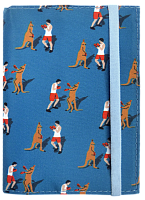 Обложка на паспорт "Кенгуру и бокс" (текстиль)