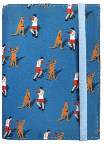 Обложка на паспорт "Кенгуру и бокс" (текстиль)